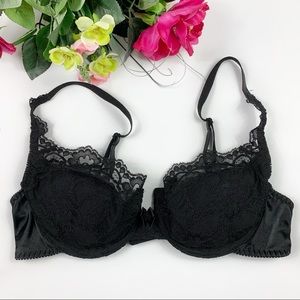 Victorias Secret Black Lace Sexy Underwire Bra 38B